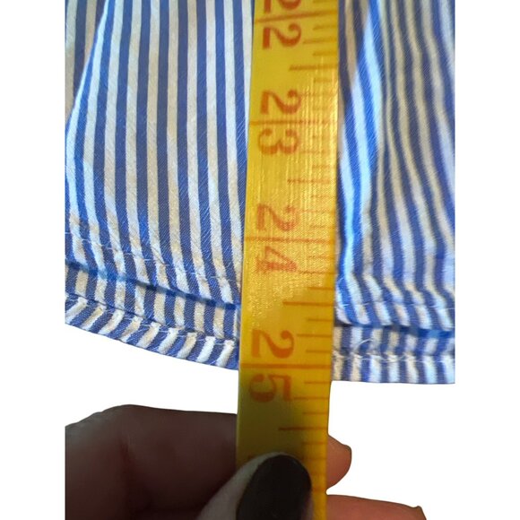 Loft Striped layered cuff tassel top Size M - Picture 4 of 7